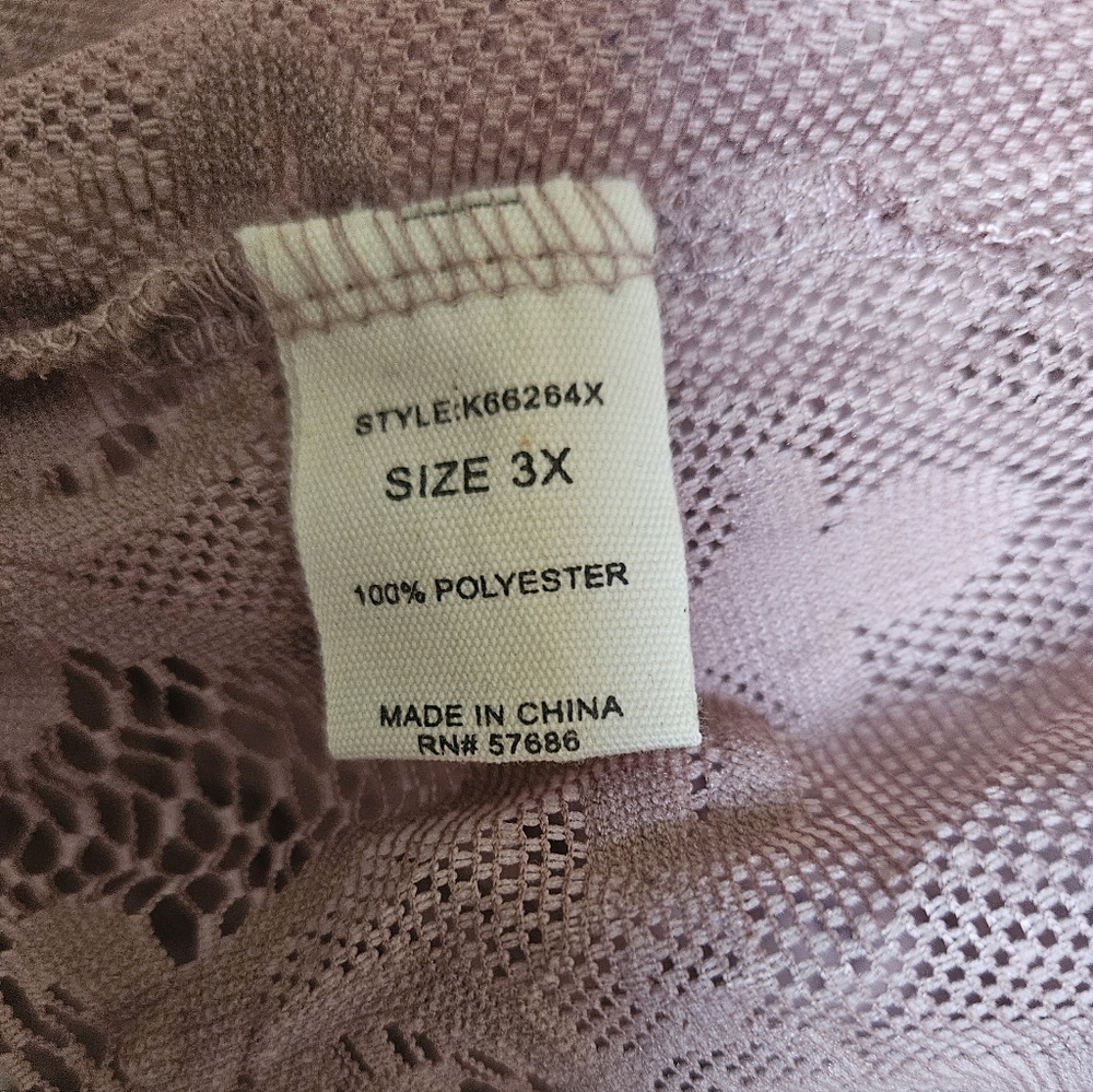 Pink Lace Kimono Cardigan - Picture 3 of 7